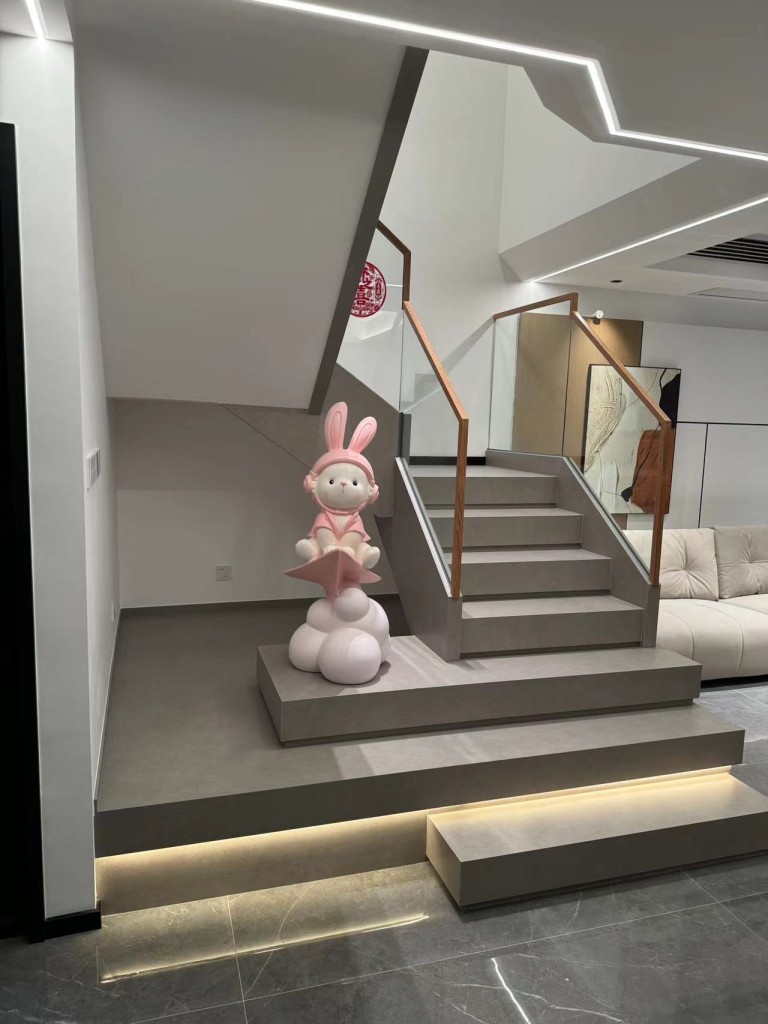 瑜伽岩板案例楼梯