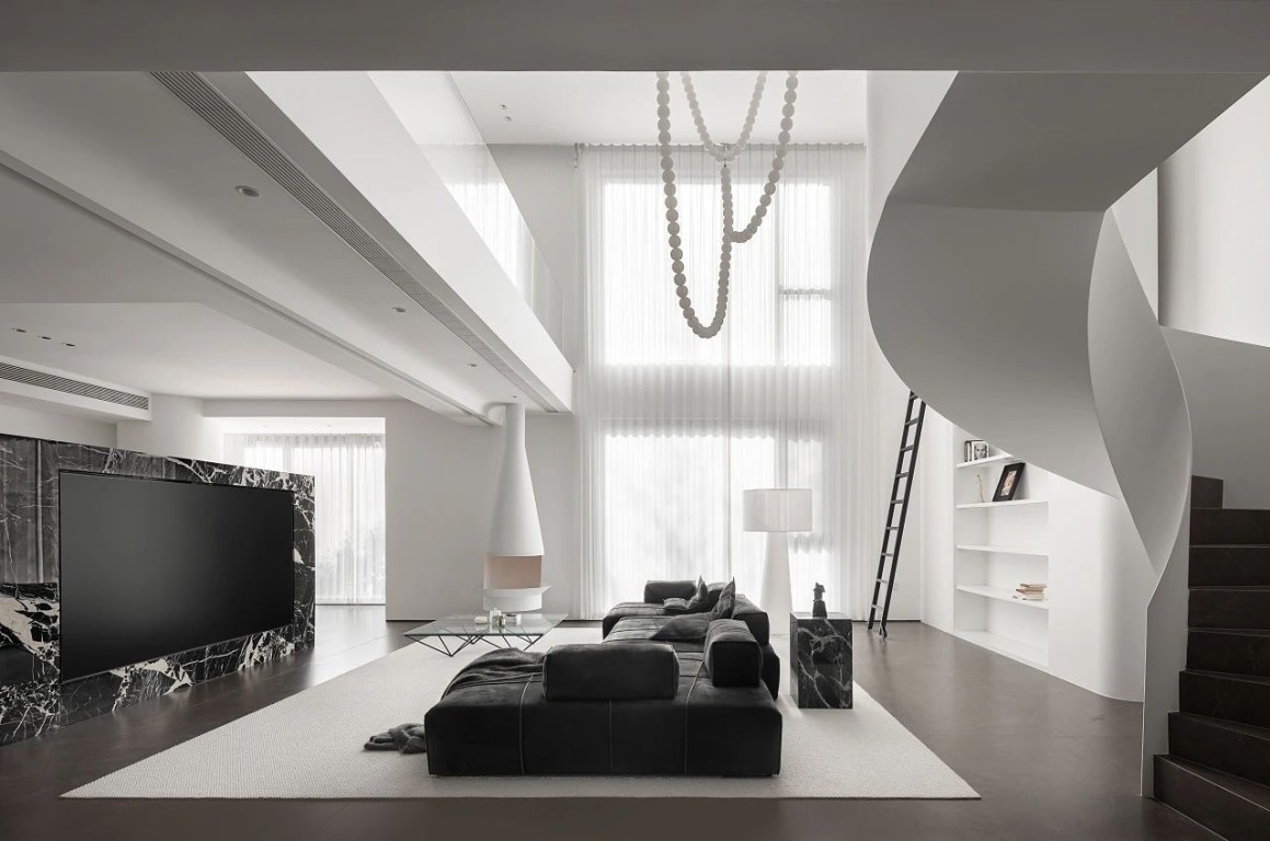 黑白极简现代空间